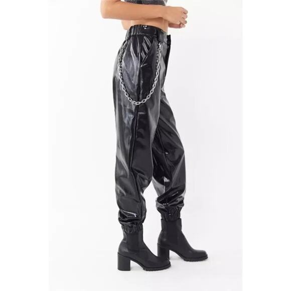 I.AM.GIA Cobain Patent Faux Leather Chain Pant Sz XS - Picture 5 of 14